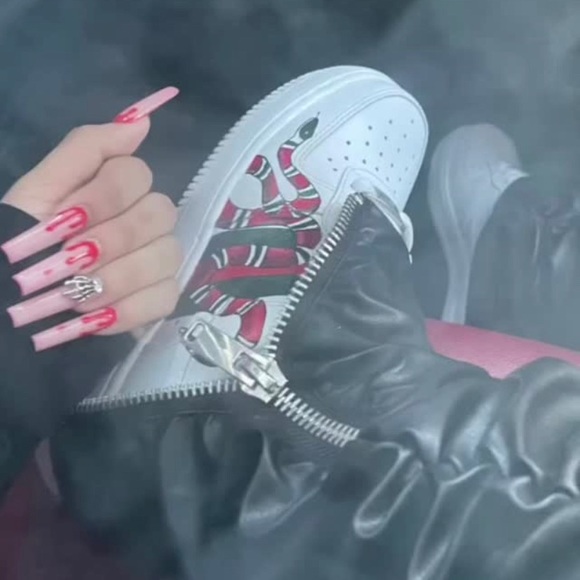 Nike Shoes Customized Air Force Ones Poshmark